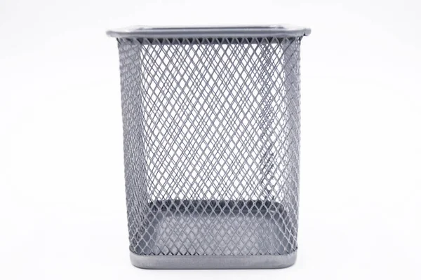 Close up garbage bin isolated on white background — Stock Photo, Image