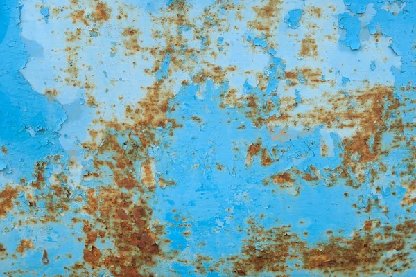 Starý rezavý modrý zinek grunge pozadí textury — Stock fotografie