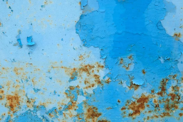 旧生锈的蓝色锌纹理背景 — 图库照片