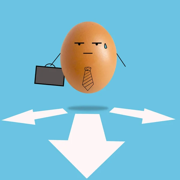 Işadamı yumurta birçok yolu var — Stok fotoğraf