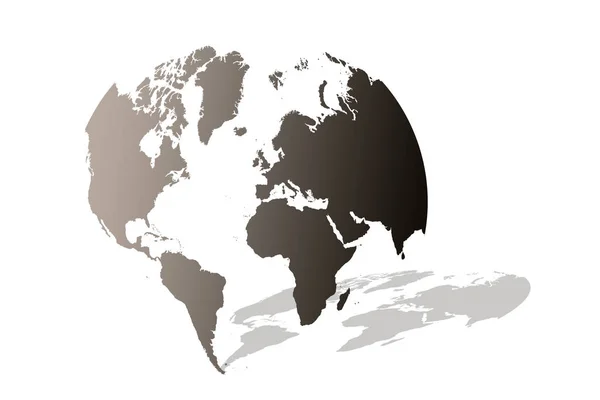 Earth globes isolated on white background — Stock Photo, Image