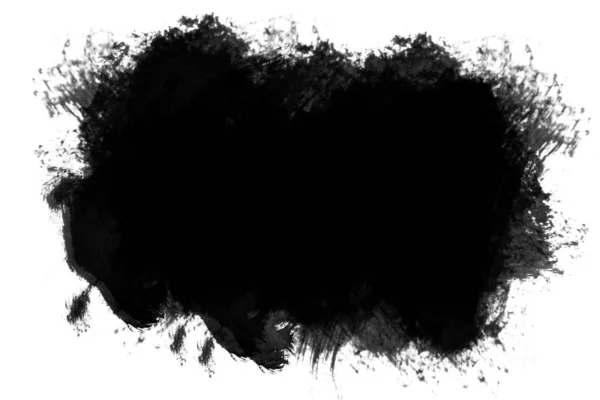 Pennellata nera su sfondo — Foto Stock