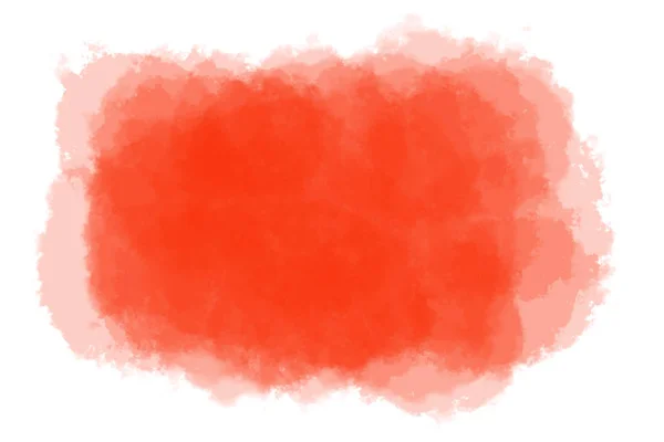 Abstraktes rotes Aquarell auf weißem Hintergrund — Stockfoto