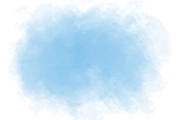 Streszczenie niebieski akwarela na białym tle — Zdjęcie stockowe