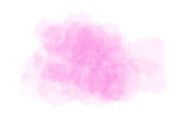 Abstrakt rosa akvarell på vit bakgrund Stockbild