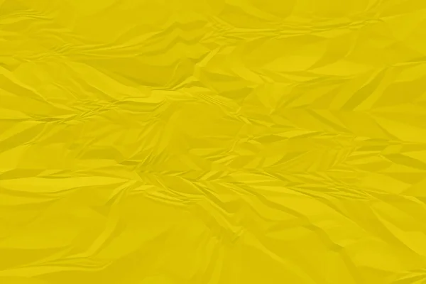 Crumpled yellow paper background close up — Stock Photo, Image