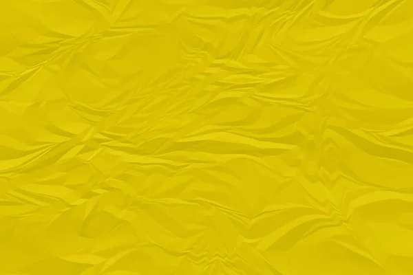 Crumpled yellow paper background close up — Stock Photo, Image