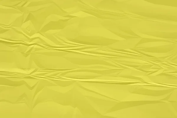 Zgnieciony żółty papier tło zbliżenie — Zdjęcie stockowe