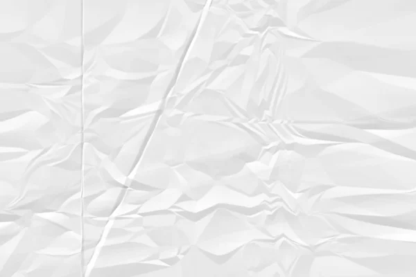 Zerknittertes weißes Papier Hintergrund Nahaufnahme — Stockfoto