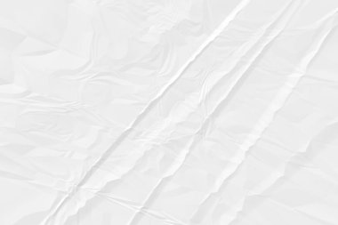 Buruşmuş beyaz kağıt arkaplanı kapat