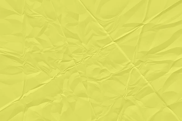 Crumpled yellow paper background close up — Stock Photo, Image