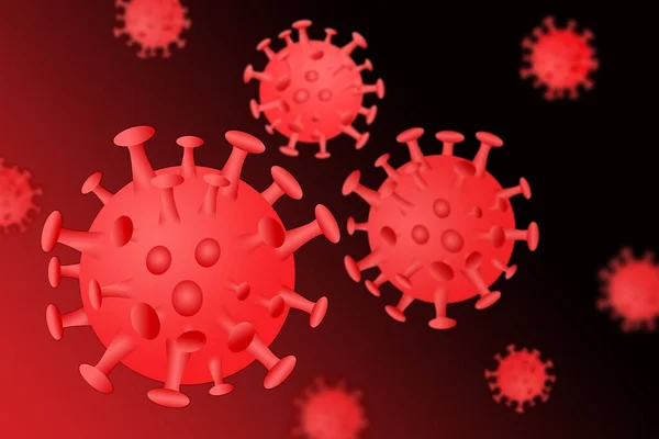 Choroba Koronawirusowa Covid Infekcja Ilustracja Medyczna Ilustracja — Zdjęcie stockowe