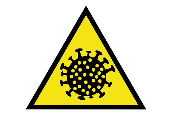 Beyaz Arka Planda Covid Şareti Resim Konsepti Coronavirus Covid — Stok fotoğraf