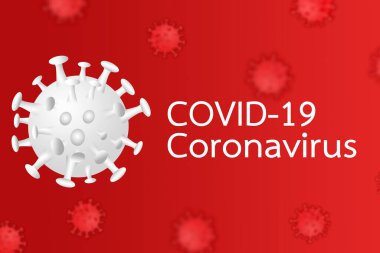 Coronavirus hastalığı COVID-19 enfeksiyon tıbbi illüstrasyon, 3 boyutlu illüstrasyon