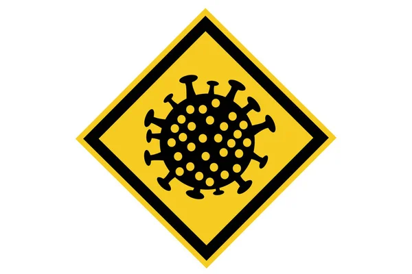 Stop Covid Signe Concept Illustration Coronavirus Covid Sur Fond Blanc — Photo