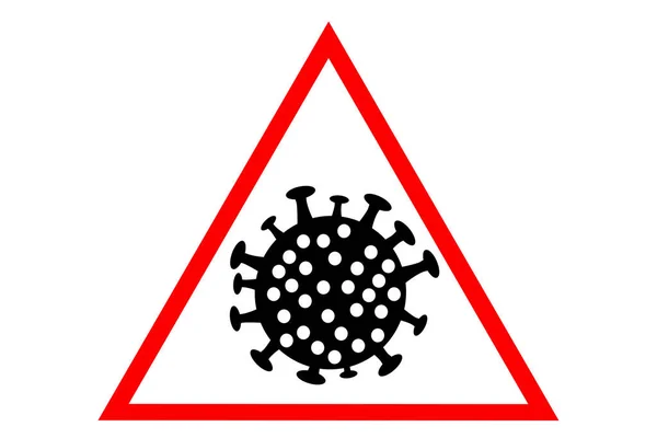 Stop Covid Sign Illustration Concept Coronavirus Covid White Background — стоковое фото