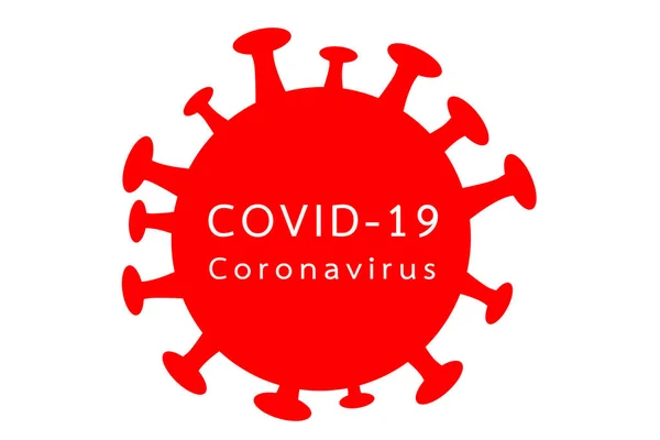 Coronavirus Infektion Covid Medizinische Illustration Auf Weißem Hintergrund — Stockfoto