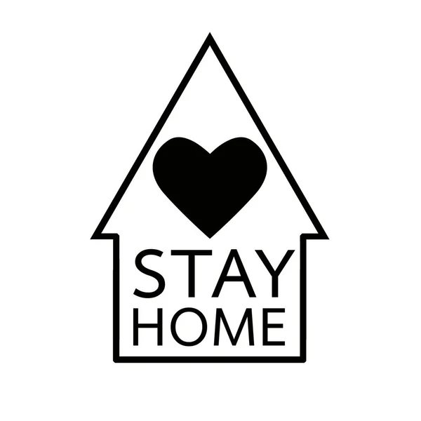 Stay Home Stay Safe White Background Illustration Concept Quarantine Stay — стоковое фото