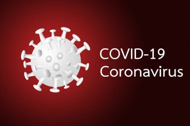 Coronavirus hastalığı COVID-19 enfeksiyon tıbbi illüstrasyon, 3 boyutlu illüstrasyon