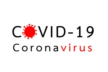 Coronavirus hastalığı COVID-19 enfeksiyonu Beyaz arka planda tıbbi illüstrasyon