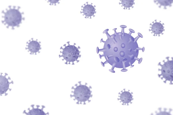 Коронавірусна Хвороба Covid Інфекція Медична Ілюстрація Ілюстрація — стокове фото