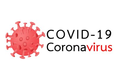 Coronavirus hastalığı COVID-19 enfeksiyon tıbbi illüstrasyon, 3 boyutlu illüstrasyon