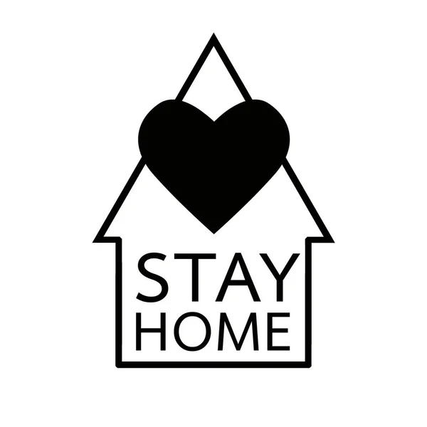 Stay Home Stay Safe White Background Illustration Concept Quarantine Stay — стоковое фото