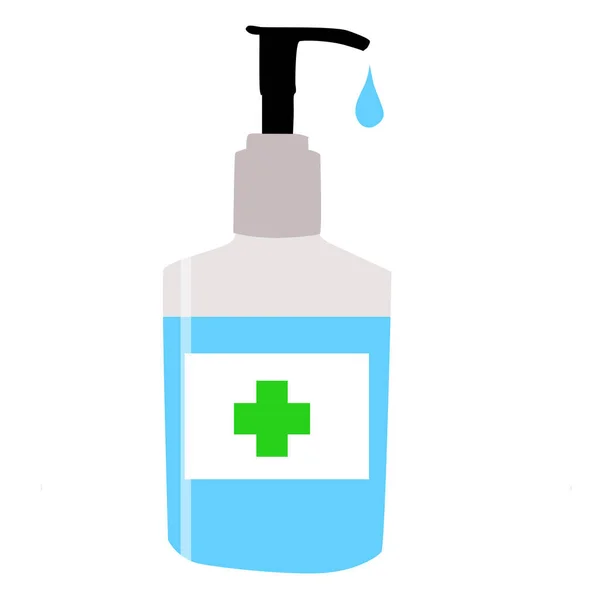 Hand Sanitizer Illustration Isolated White Background — Stock Photo, Image