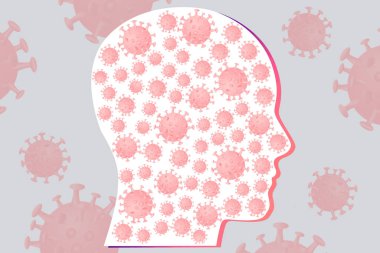 covid-19 halk sağlığı risk hastalığı ve grip salgını, pandemik tıbbi konsept, 3D illüstrasyon