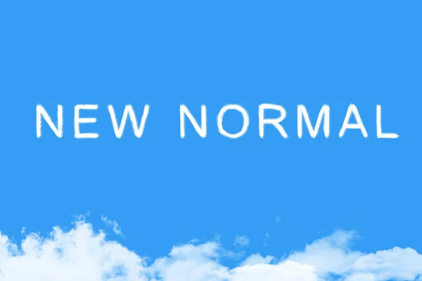 Nuevo Texto Normal Nube Cielo Azul Ilustración —  Fotos de Stock