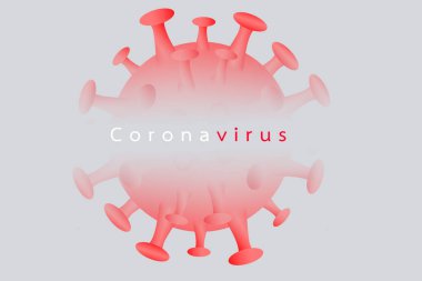 Coronavirus hastalığı COVID-19 enfeksiyon tıbbi illüstrasyon, 3 boyutlu illüstrasyon