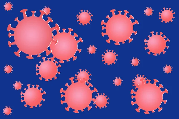 Χαρτοκοπτική Απεικόνιση Του Coronavirus Covid Κοπή Χαρτιού Και Στυλ Χειροτεχνίας — Φωτογραφία Αρχείου