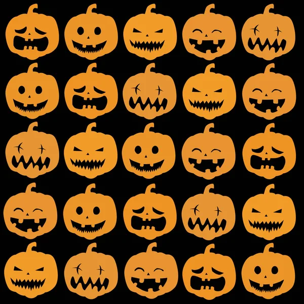 Seamless Halloween Pattern Black Background — Stock Photo, Image