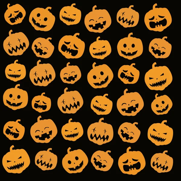 Zökkenőmentes Halloween Minta Fekete Háttér — Stock Fotó