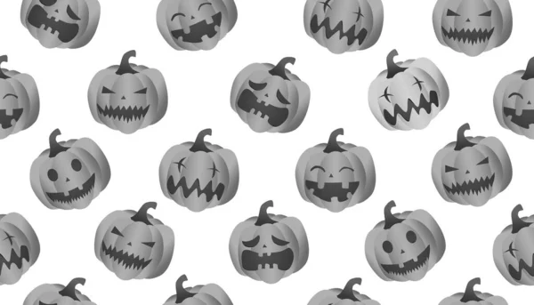 Modello Halloween Senza Cuciture Sfondo Bianco — Foto Stock