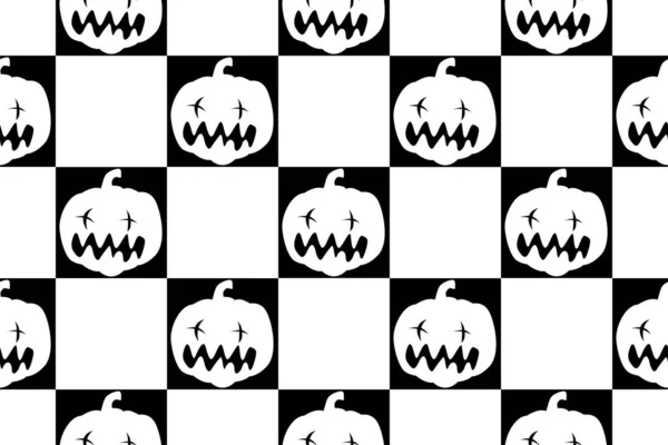 Zucca Senza Soluzione Continuità Modello Halloween Isolato Ripetere Sfondo Carta — Foto Stock