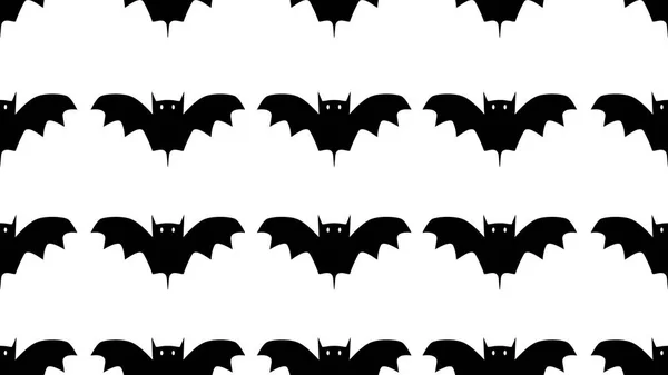 Naadloze Vleermuis Halloween Witte Achtergrond Illustratie Concept — Stockfoto