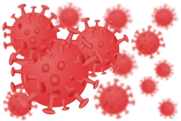 Coronavirus Sjukdom Covid Infektion Medicinsk Illustration Illustration — Stockfoto