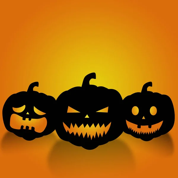 Šťastný Halloween Dýně Černém Pozadí Ilustrační Koncept — Stock fotografie