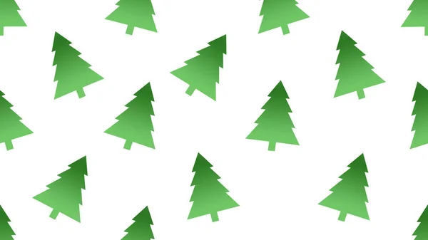 Papír Střih Vánoce Zelený Strom Bezešvé Bílém Pozadí Ilustrační Koncept — Stock fotografie