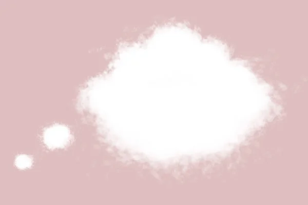 Nube Sobre Fondo Rosa Concepto Caja Ideas — Foto de Stock