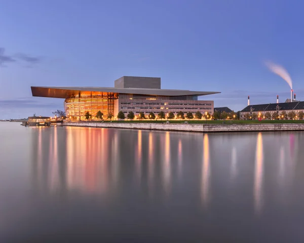 Κοπεγχάγη Opera House το βράδυ, Δανία — Φωτογραφία Αρχείου