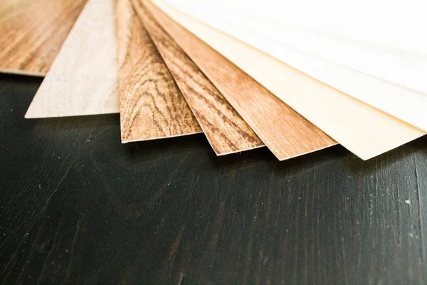 木质地板样品 切割尺寸 — 图库照片