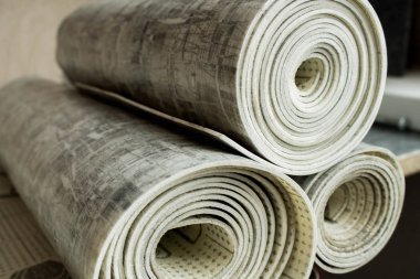 Muşamba. Ahşap doku ile döşeme örnekleri. Kesim boyutu. Yeni yıl.