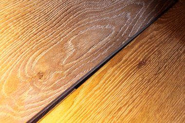 Laminat. Laminat ve floorboard örnekleri. Kesme ve zemin döşeme.