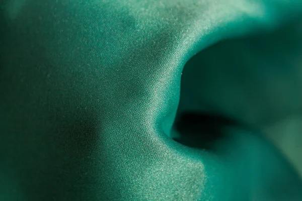 Ткань Зелёная Текстура Зеленой Ткани Морщинистая — стоковое фото