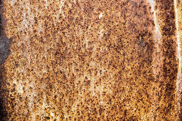 Textura metálica oxidada. Brown metal oxidado de cerca —  Fotos de Stock
