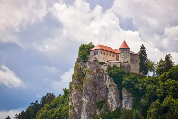 Bled Castle Озері Блед Словенія Cloudscape — стокове фото