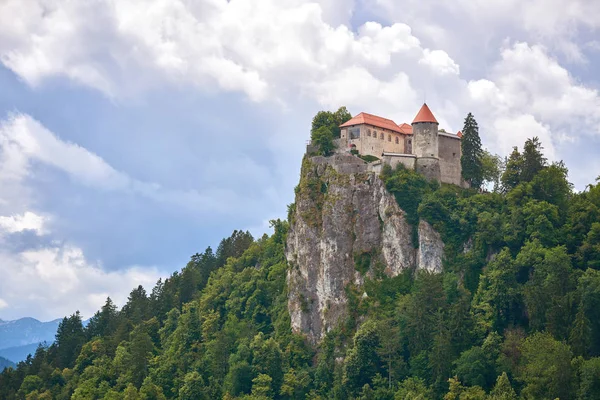 Bled Castle Озері Блед Словенія Cloudscape — стокове фото