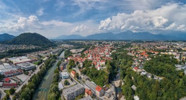 Kranj, Slovenya, Avrupa'nın Panorama görünüm